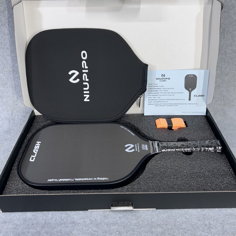 niupipo Pro Pickleball Paddle The One-Piece Design Carbon Fiber Racket Clash